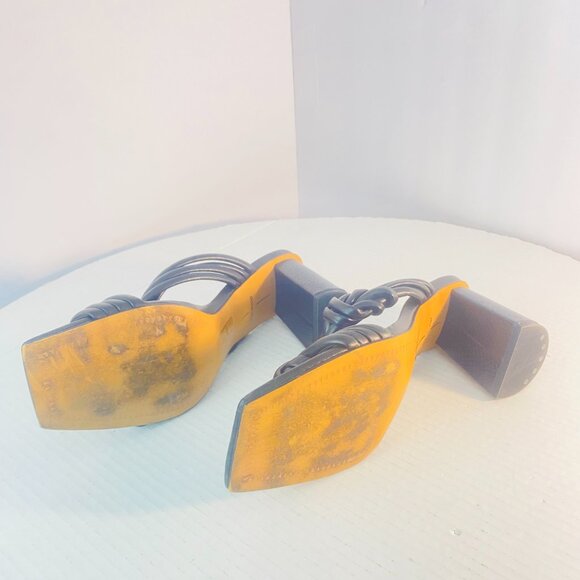 Dolce Vita Black Twisted Strap Sandals – Size 10 - Picture 12 of 16